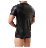 Classic Black Wetlook Tee Shirt