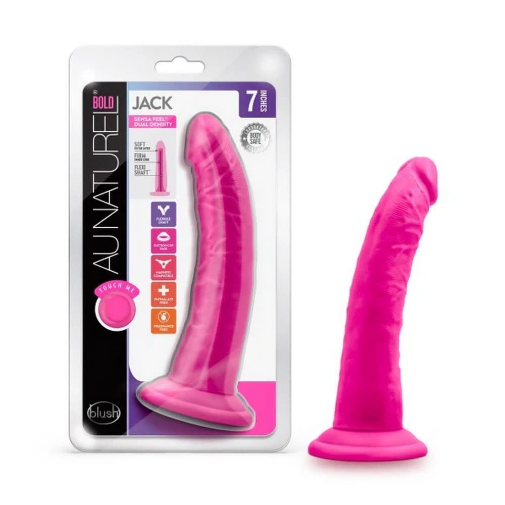 Blush Novelties Au Naturel Bold Jack 7" Dildo (Pink)