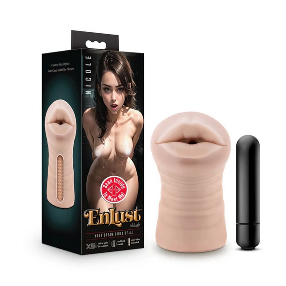 Blush Novelties EnLust Nicole AI Vibrating Mouth Stroker