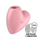 Satisfyer Satisfyer Cutie Heart Air Pulse Toy (Light Red)