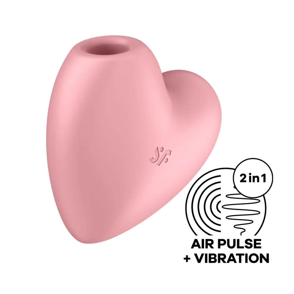 Satisfyer Satisfyer Cutie Heart Air Pulse Toy (Light Red)