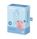 Satisfyer Satisfyer Cutie Heart Air Pulse Toy (Light Red)