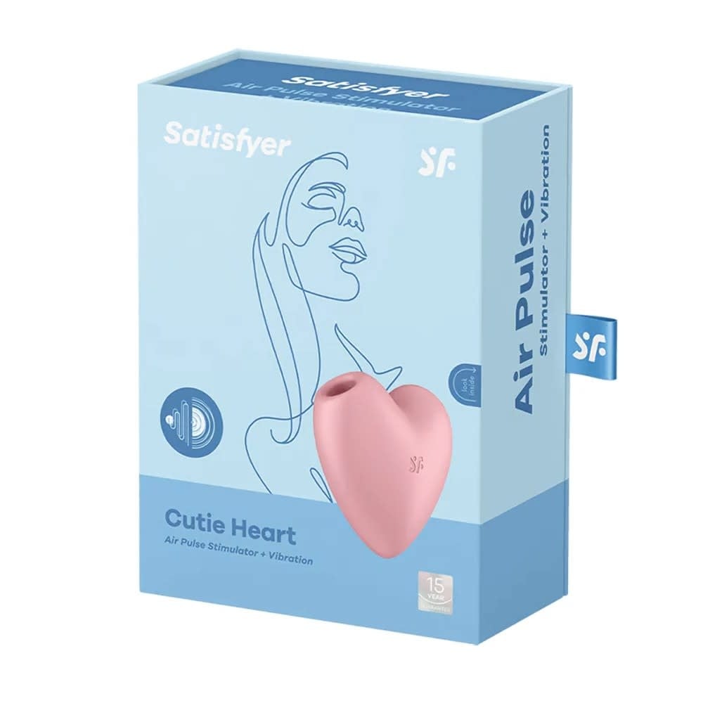 Satisfyer Satisfyer Cutie Heart Air Pulse Toy (Light Red)