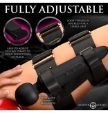 XR Brands Master Series Thunderstick Thigh Strap Vibrating Wand w/Remote