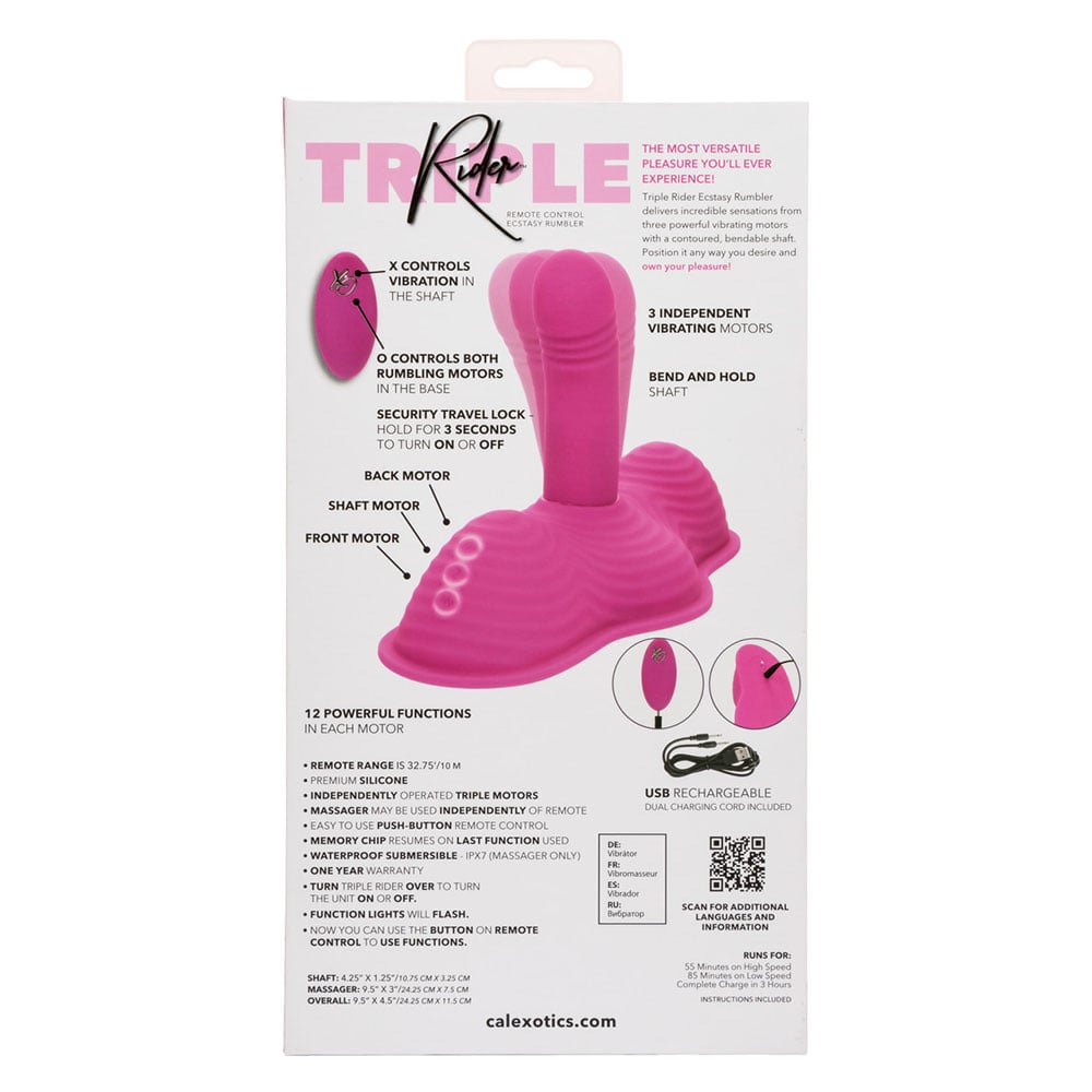 Cal Exotics Triple Rider Remote Control Ecstasy Rumbler
