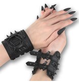Pleaser USA Demonia Darkwing Bat Buckle Wrist Cuffs