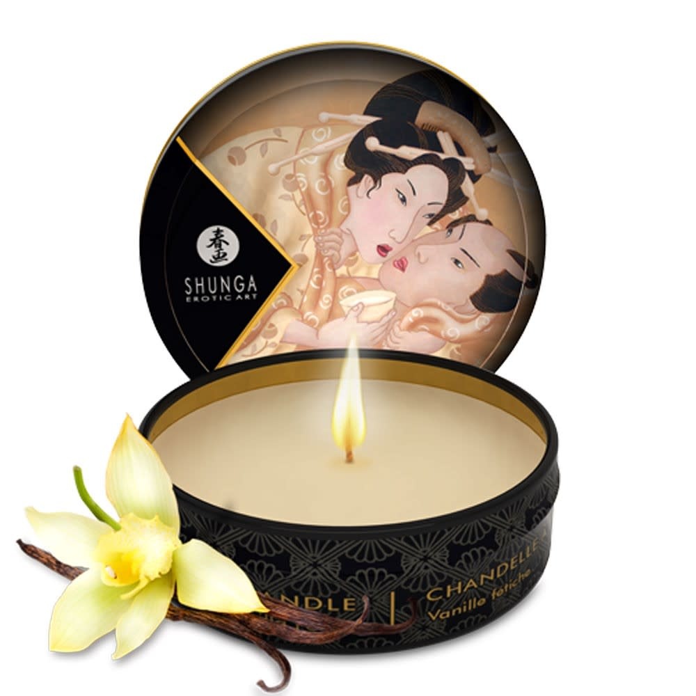 Shunga Shunga Mini Massage Candle 1 oz (Vanilla Fetish)
