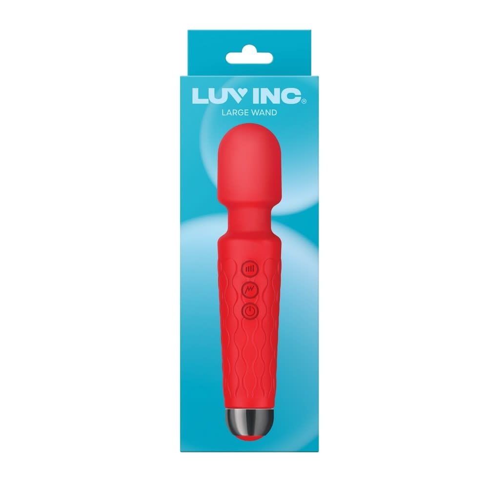 Luv Inc. 8" Large Wand (Red)