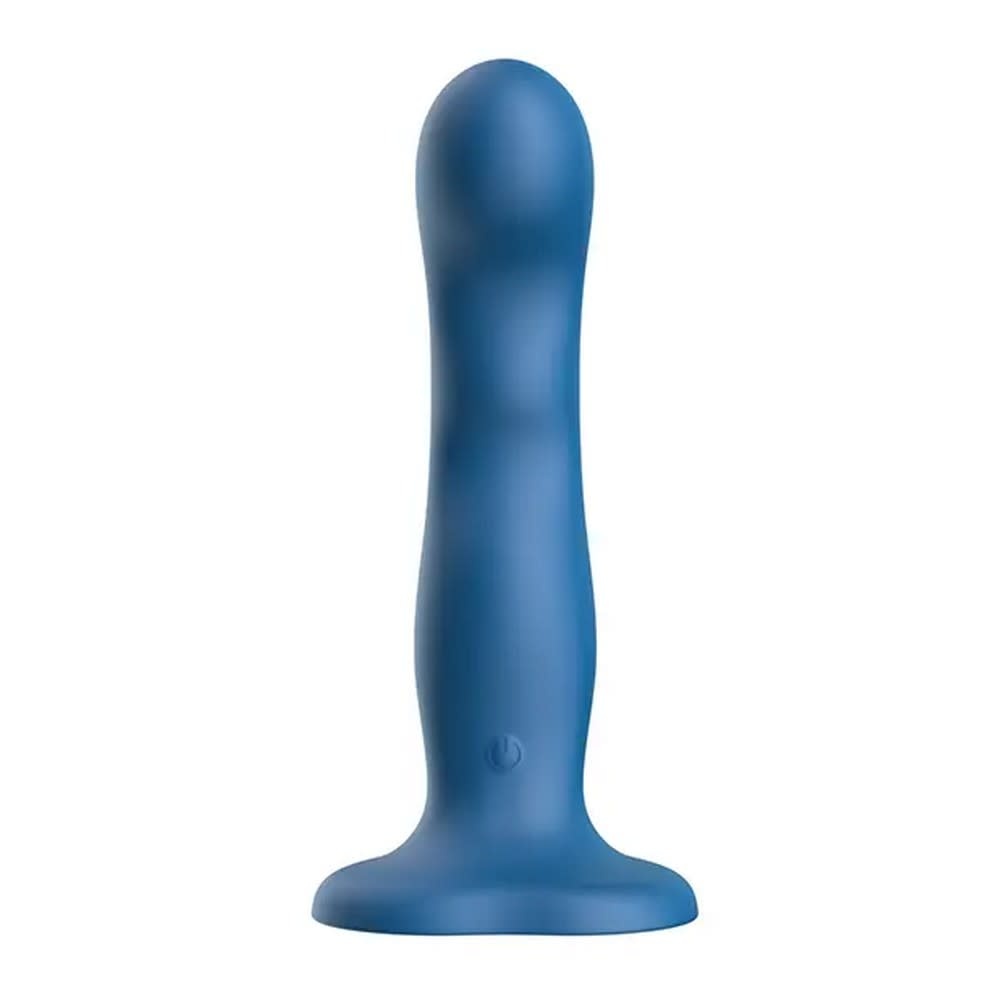 Luv Inc. Wavy Strap-On Luv Vibe (Blue)