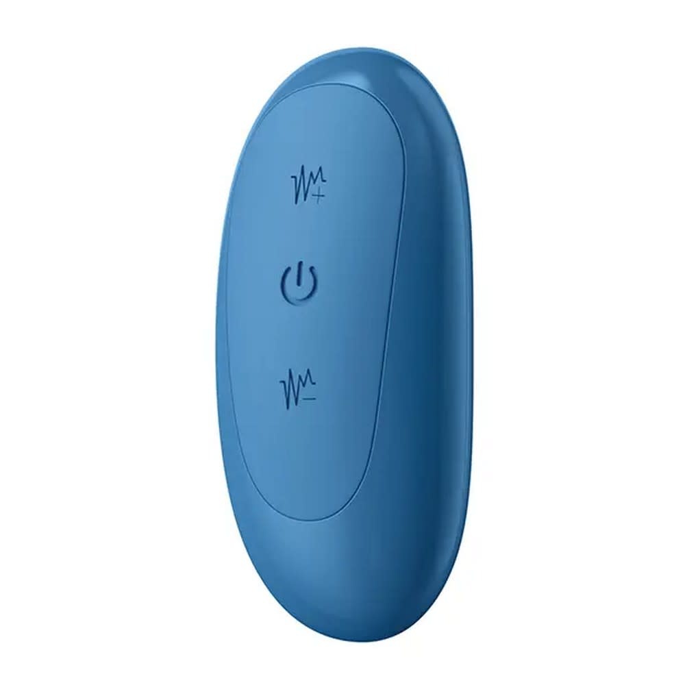 Luv Inc. Wavy Strap-On Luv Vibe (Blue)