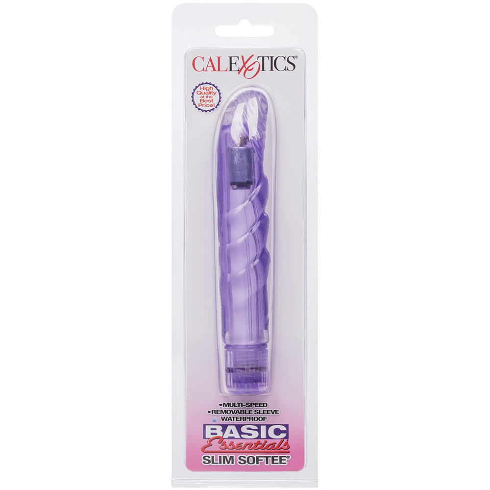 Cal Exotics Basic Essentials Slim Softee Vibe (Purple)