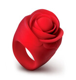 XR Brands Bloomgasm Rose Ring Discreet Finger Vibrator