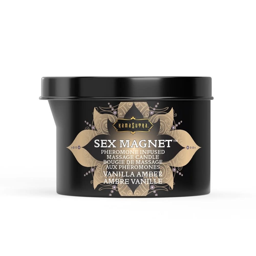 Kama Sutra Kama Sutra Sex Magnet: Vanilla Amber Pheromone Massage Candle 6 oz (170 g)