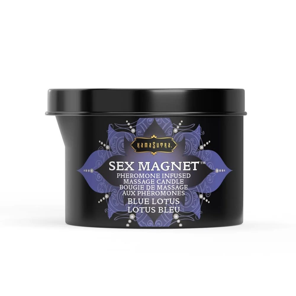 Kama Sutra Kama Sutra Sex Magnet: Blue Lotus Pheromone Massage Candle 6 oz (170 g)