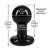 Doc Johnson Toys The Classic Round Butt Plug  - Small (Black)