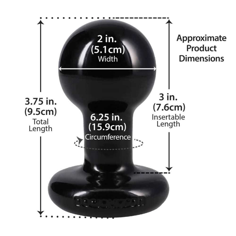 Doc Johnson Toys The Classic Round Butt Plug  - Small (Black)