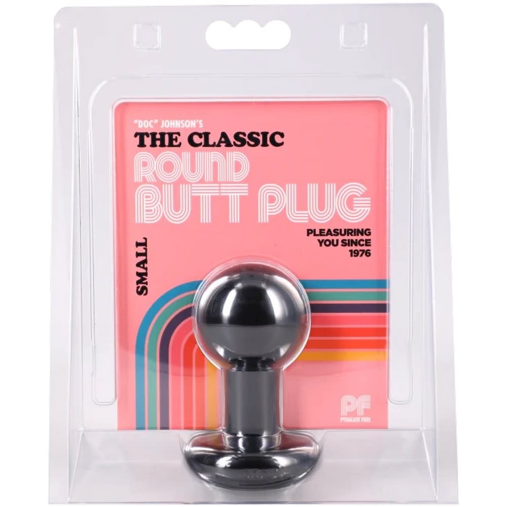 Doc Johnson Toys The Classic Round Butt Plug  - Small (Black)
