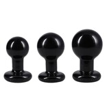 Doc Johnson Toys The Classic Round Butt Plug 3 Piece Set (Black)