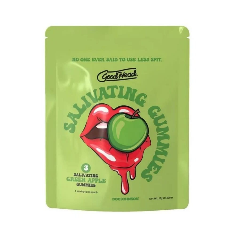 Doc Johnson Toys GoodHead Salivating Gummies (Green Apple)