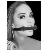 Shots America Toys Ouch! Black & White Silicone Bit Gag