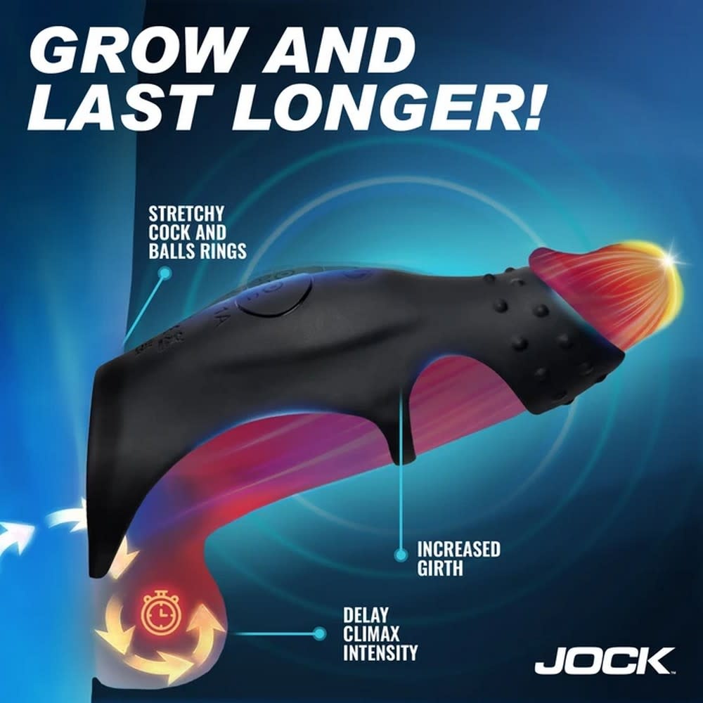 XR Brands Jock Rush Vibrating Penis Sleeve
