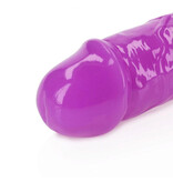 Shots America Toys RealRock Glow In The Dark 15" Double Dildo (Purple)