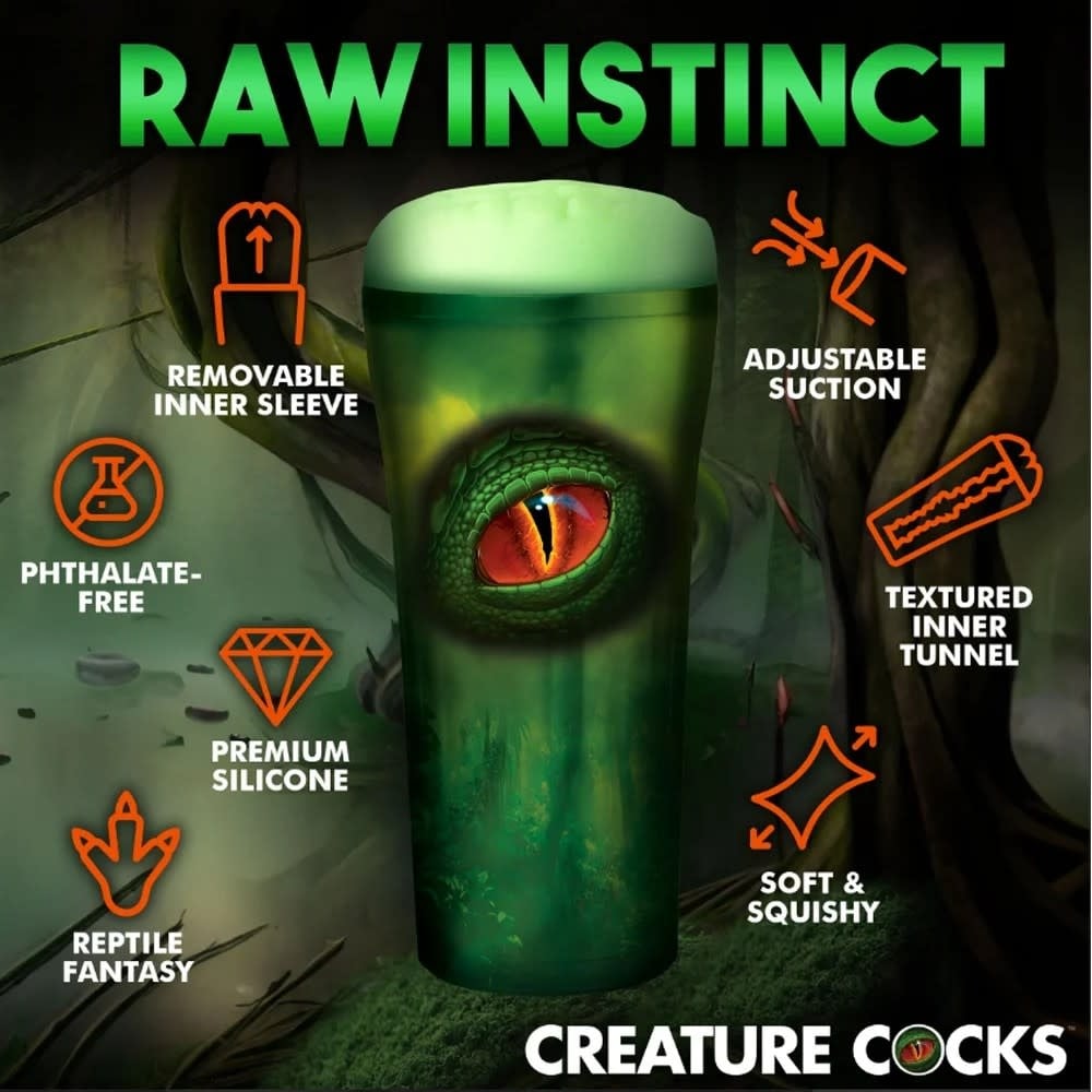 XR Brands Creature Cocks: Raptor Reptile Stroker