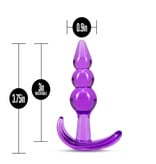 Blush Novelties B Yours Triple Bead Anal Plug (Purple)