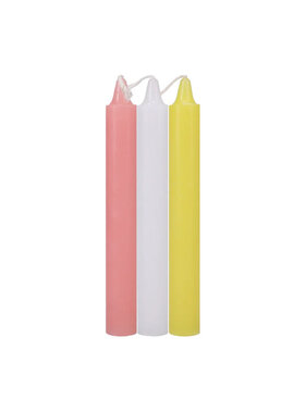 Doc Johnson Toys Japanese Drip Candles Pink/White/Yellow