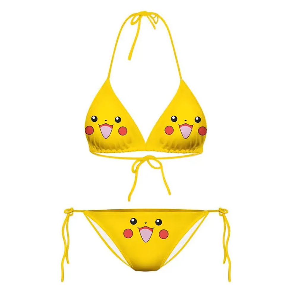 Premium Products Yellow Electric Mouse Bikini Set (One Size)