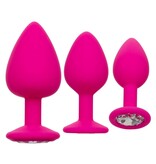 Cal Exotics Cheeky Gem Silicone Princess Plug Kit (Pink)
