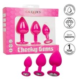 Cal Exotics Cheeky Gem Silicone Princess Plug Kit (Pink)