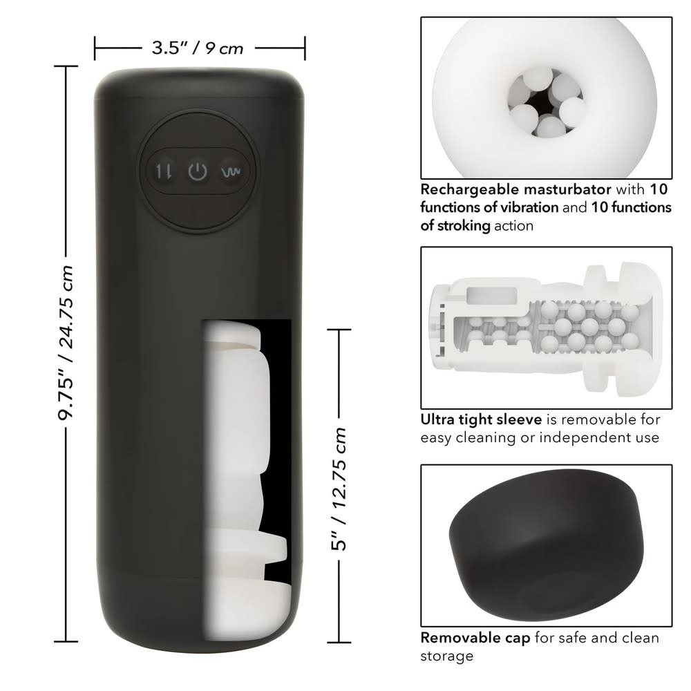 Cal Exotics Optimum Power Vibrating & Thrusting Stroker