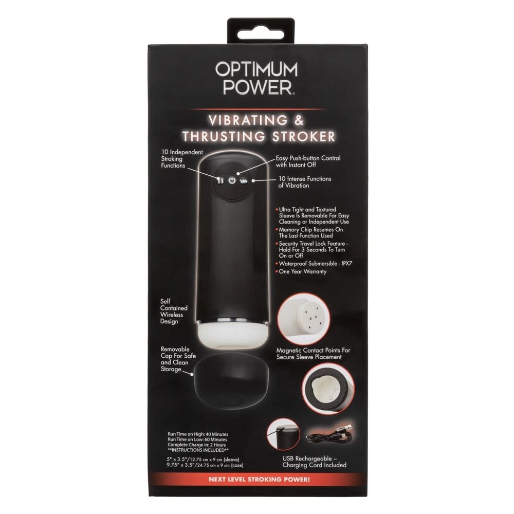 Cal Exotics Optimum Power Vibrating & Thrusting Stroker