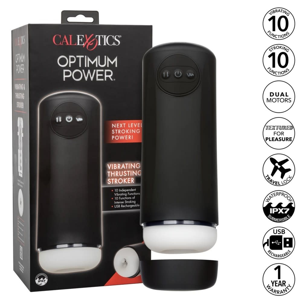 Cal Exotics Optimum Power Vibrating & Thrusting Stroker