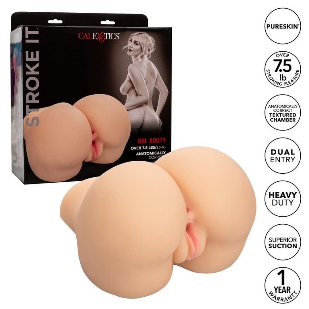 Cal Exotics Stroke It BBL Booty Life Like Masturbator (Ivory)