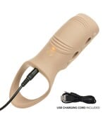 Cal Exotics Performance Maxx Rechargeable Open-Ended Sleeve (Ivory)