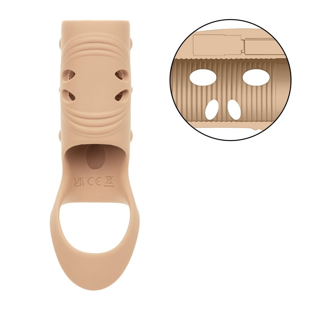 Cal Exotics Performance Maxx Rechargeable Open-Ended Sleeve (Ivory)