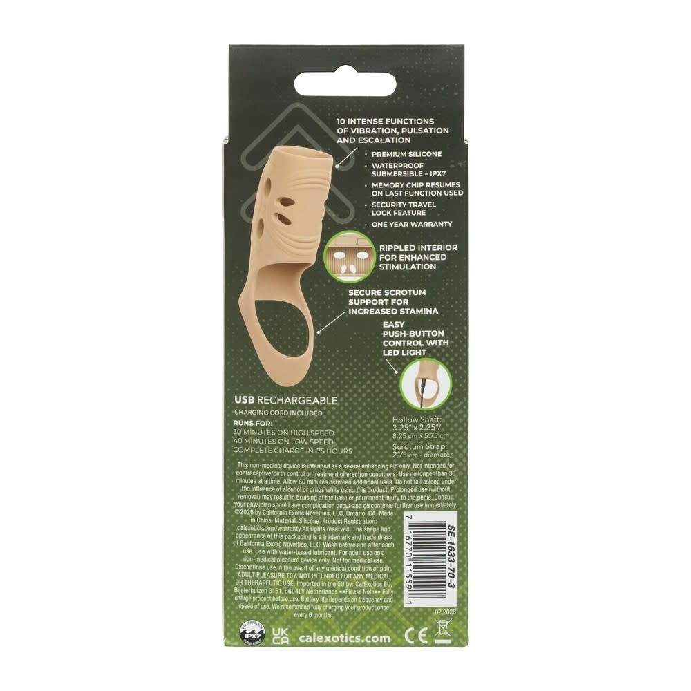 Cal Exotics Performance Maxx Rechargeable Open-Ended Sleeve (Ivory)