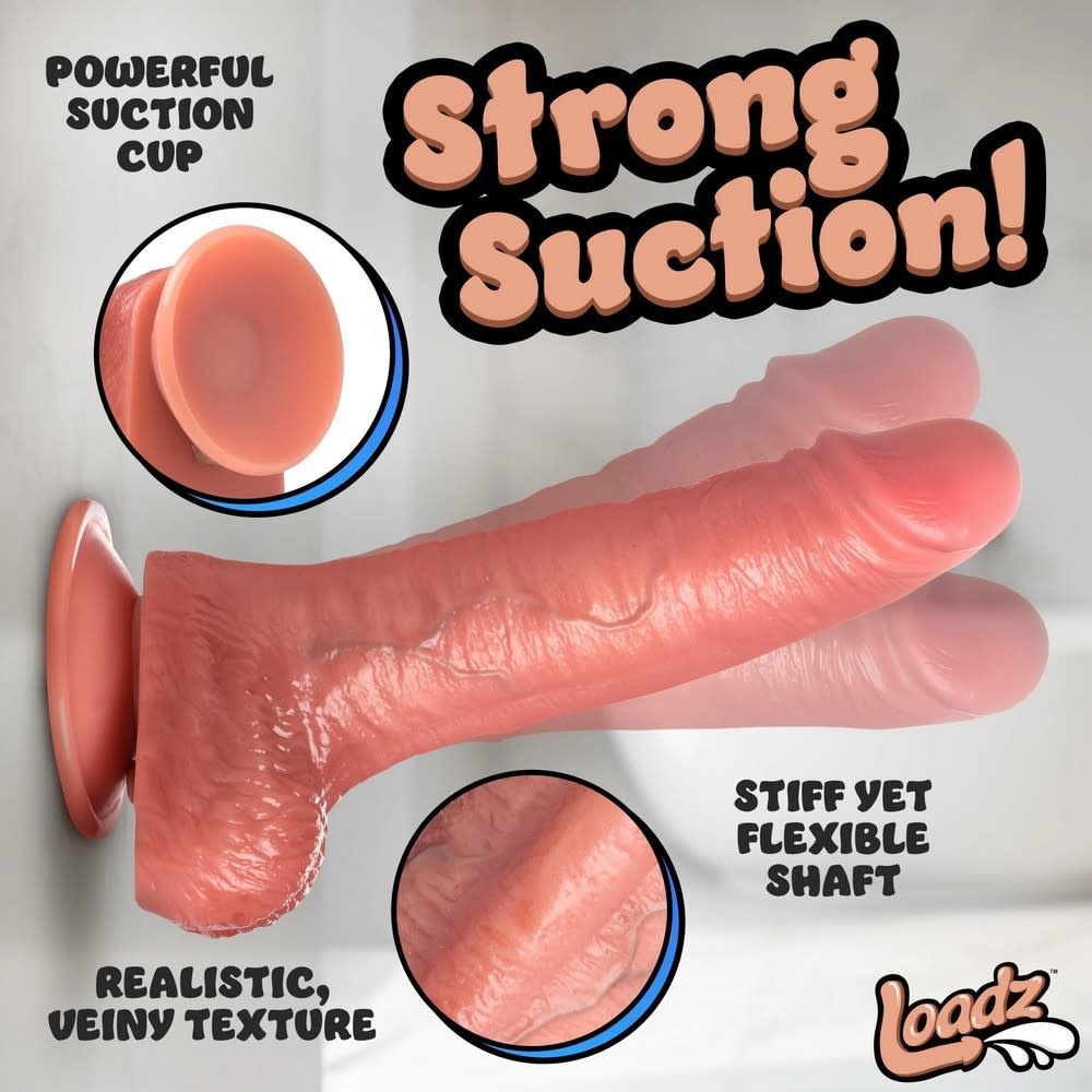 XR Brands Loadz 10″ Thrusting, Vibrating & Squirting Dildo