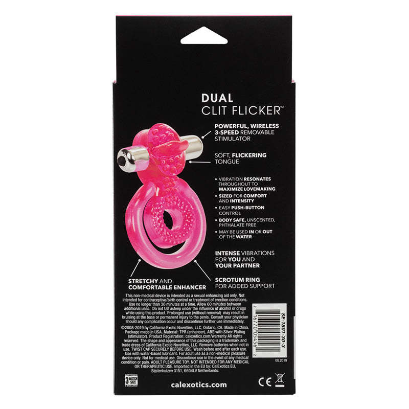 Cal Exotics Dual Clit Flicker Lover's Ring