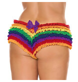 Coquette International Lingerie Last Tango Booty Shorts (Rainbow)