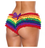 Coquette International Lingerie Last Tango Booty Shorts (Rainbow)