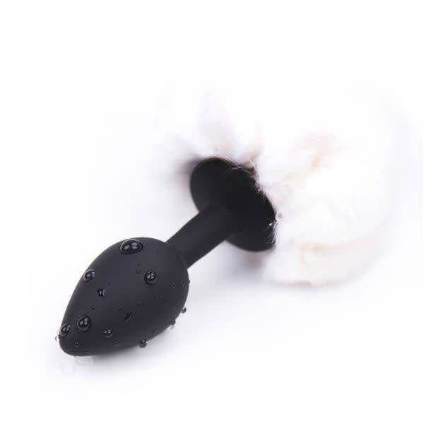 Premium Products Rabbit Tail Silicone Butt Plug