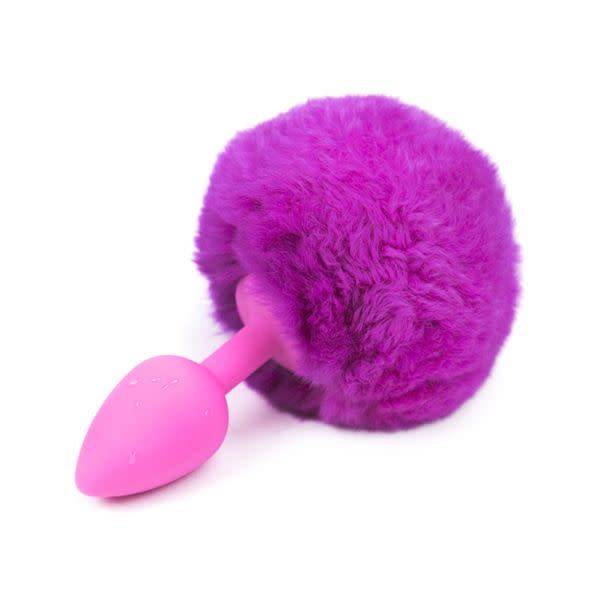 Premium Products Rabbit Tail Silicone Butt Plug