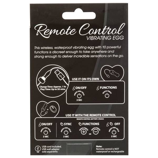 BMS Enterprises Simple & True Remote Control Vibrating Egg