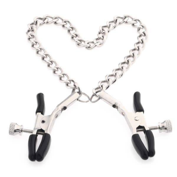 Premium Products Alligator Nipple Clamps with Chain