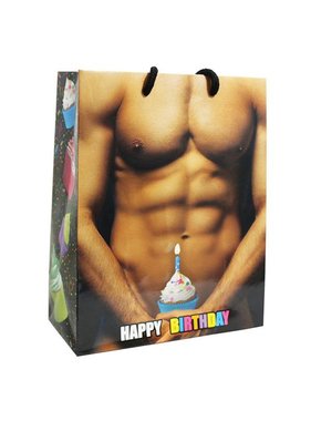 (Gift Bag) Happy Birthday! Man w/Cup Cake