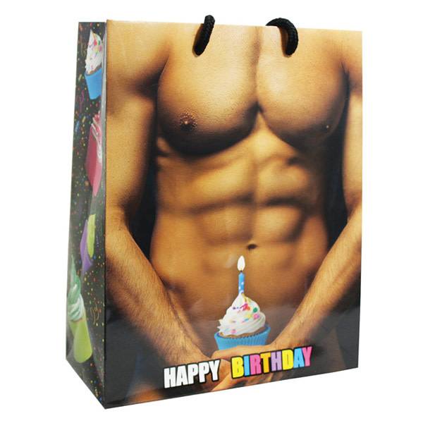 (Gift Bag) Happy Birthday! Man w/Cup Cake