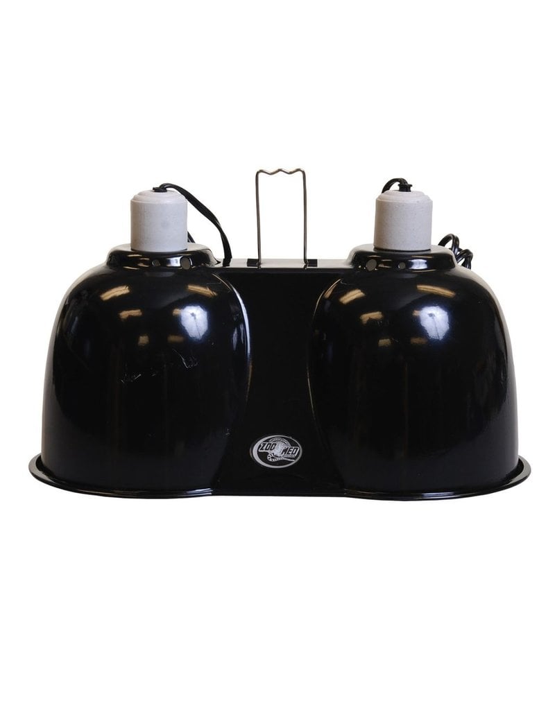 Reptiles (P) Zoo Med Combo Deep Dome Lamp Fixture Large Rick's Pet